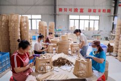 “以竹代塑”兴财产 绿色成长富村落